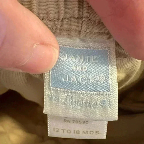 Janie and Jack lined khaki pants 12-18 months - Picture 6 of 7